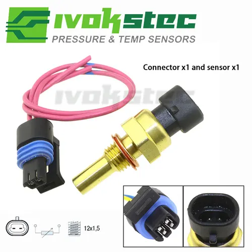 Sensor y conector de temperatura del refrigerante de agua 96182634 para Chevy Buick Excelle Escalade Cadillac Daewoo GMC Pontiac Opel Vauxhall