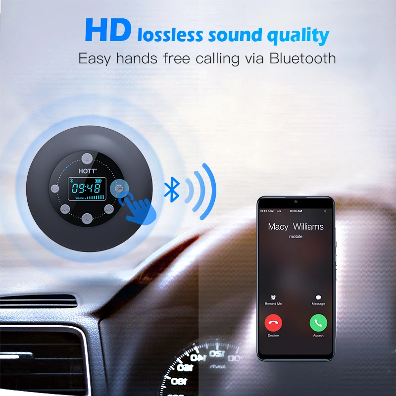 Wireless Bluetooth Alto Falante IPX4 Waterproof Suction Cup Bathroom Audio Artifact Portable Mini Subwoofer LED Display FM Radio