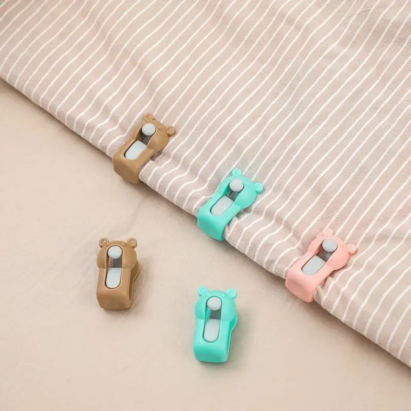 6 Stück Bettbezug-Clips, rutschfeste Bettdeckenhalter-Clips, Bettlaken-Halter, Befestigungselemente, Greifer ohne Nadeln, Kunststoff-Bettdeckenfixierer – Detail 2