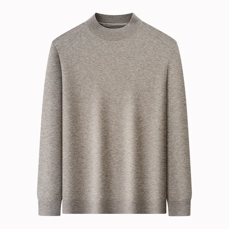 2026 New Arrival Autumn Winter Wool Sweater Men's Long Sleeve Half Sweater Men's