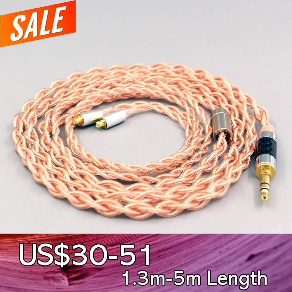 

4 Core 1.7mm Litz HiFi-OFC Earphone Braided Cable For Acoustune HS 1695Ti 1655CU 1695Ti 1670SS LN008097