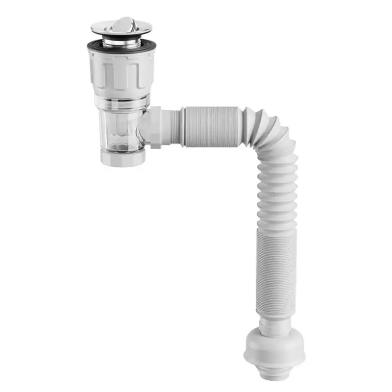 Tuyau de Vidange Flexible Anti-Odeur, Égouttoir Extensible Réglable pour Lavabo, Bancs