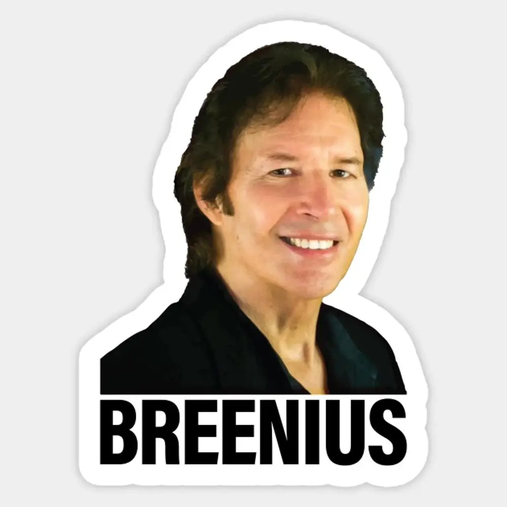 Neil Breen De Breenius Sticker Voor Laptop Decor Slaapkamer Auto Schattige Cartoon Kunst Modieuze Openbare Koffer