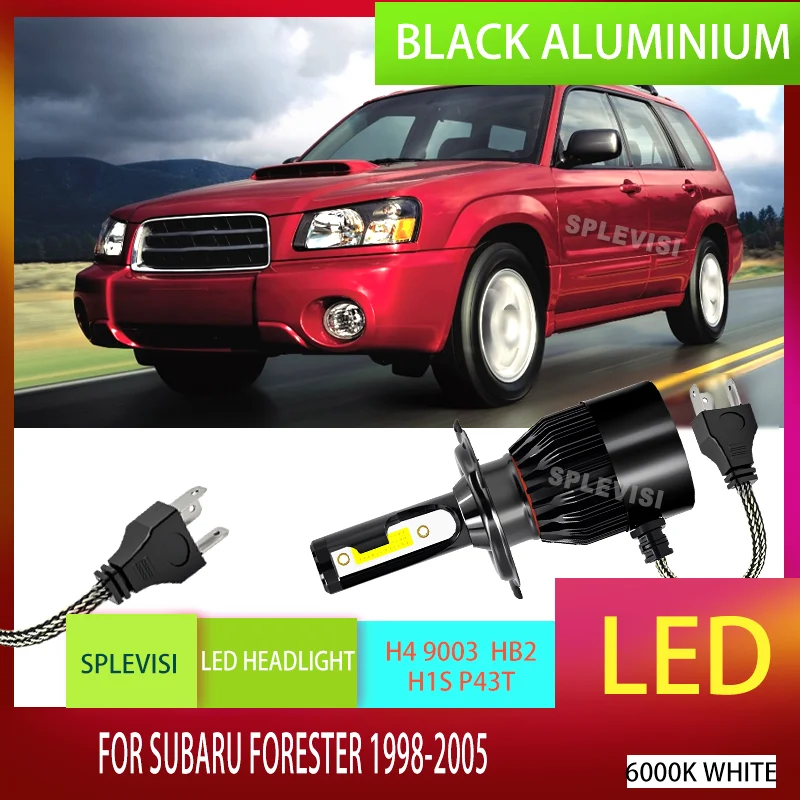

9003 6000K LED Light High Low Beam Headlight Bulbs 120W 12000LM/Pair For Subaru Forester 1998 1999 2000 2001 2002 2003 2004 2005