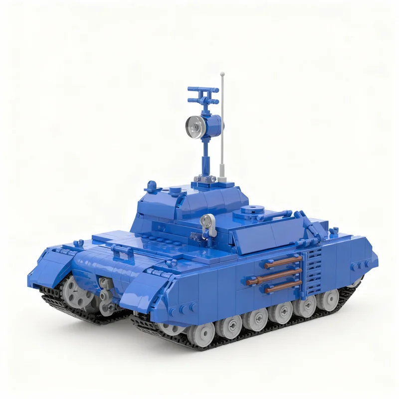 

NEW 862PCS MOC Military Moon Tank Tintin Explorers On Model DIY Creative Ideas Assembly Building Blocks Birthday Gift Display