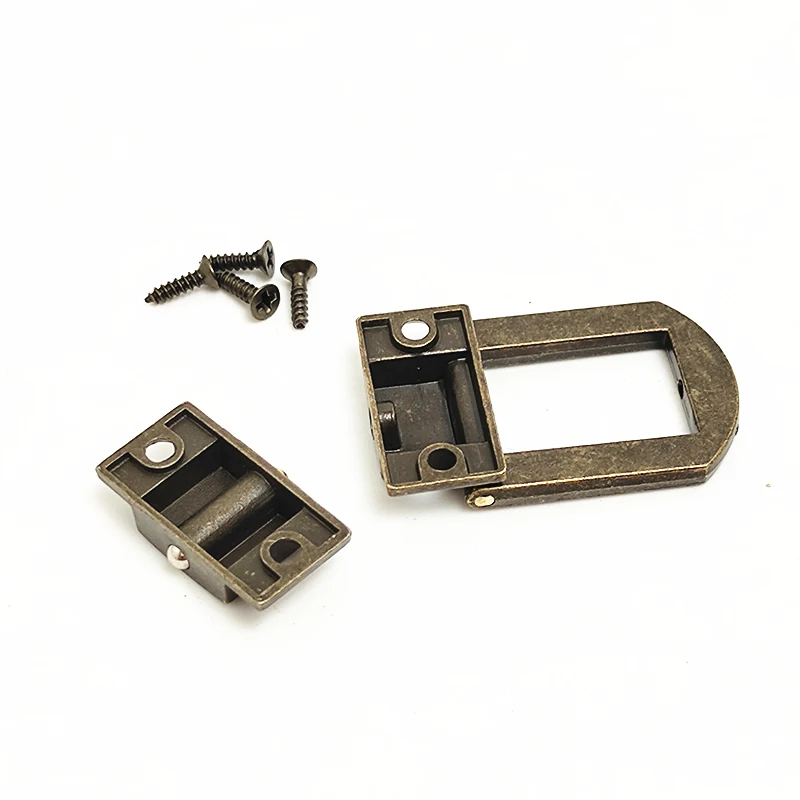 Wholesale 100pcs Vintage Padlock Accessories For Jewelry Latch Wooden Box Bronze Clasp Door Furniture Fittings Lock Buckle #2430