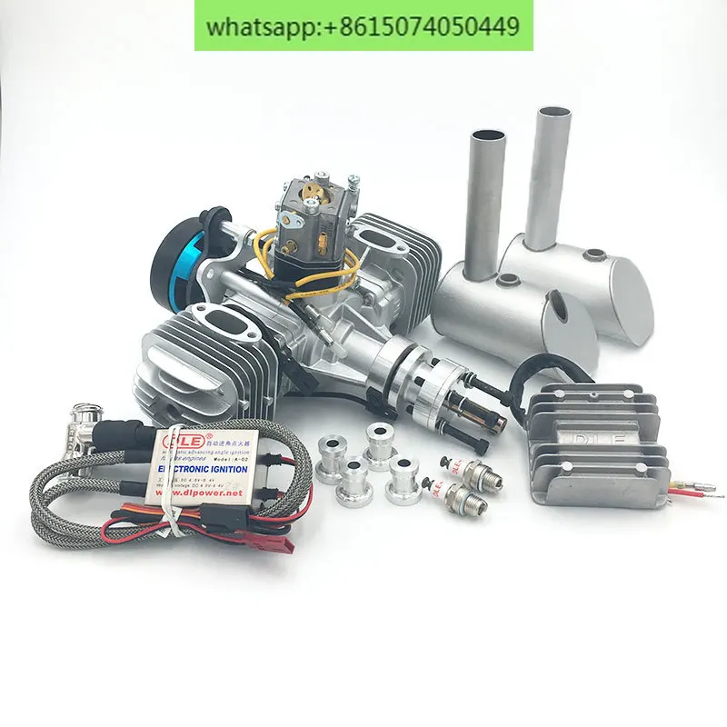 

DLE60 aviation model gasoline engine with dual cylinder two-stroke power generation system, 180W60CC displacement