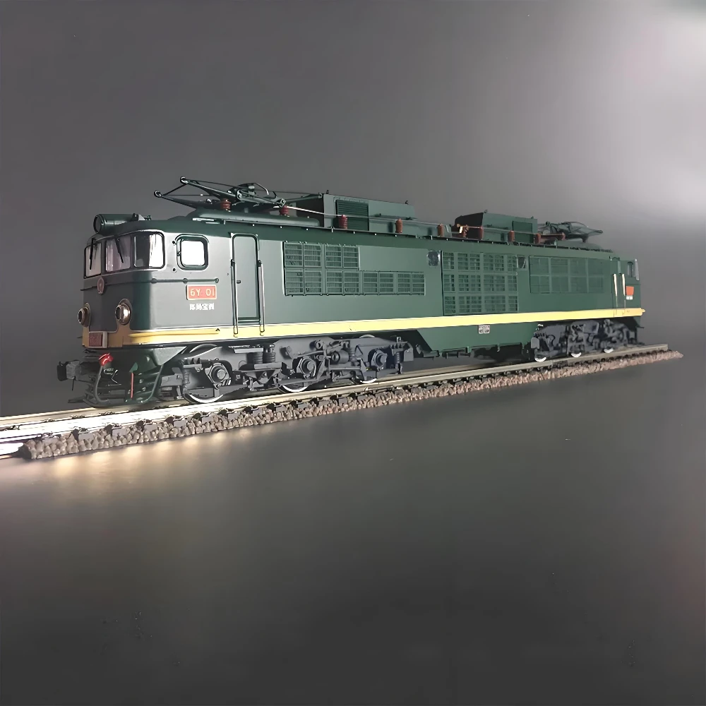 HO Type 1/87 Toy Train, 6Y2 Type Electric Locomotive Alloy Material CE10006, Dark Green DC Version, Train Model Boy's Toy Gift