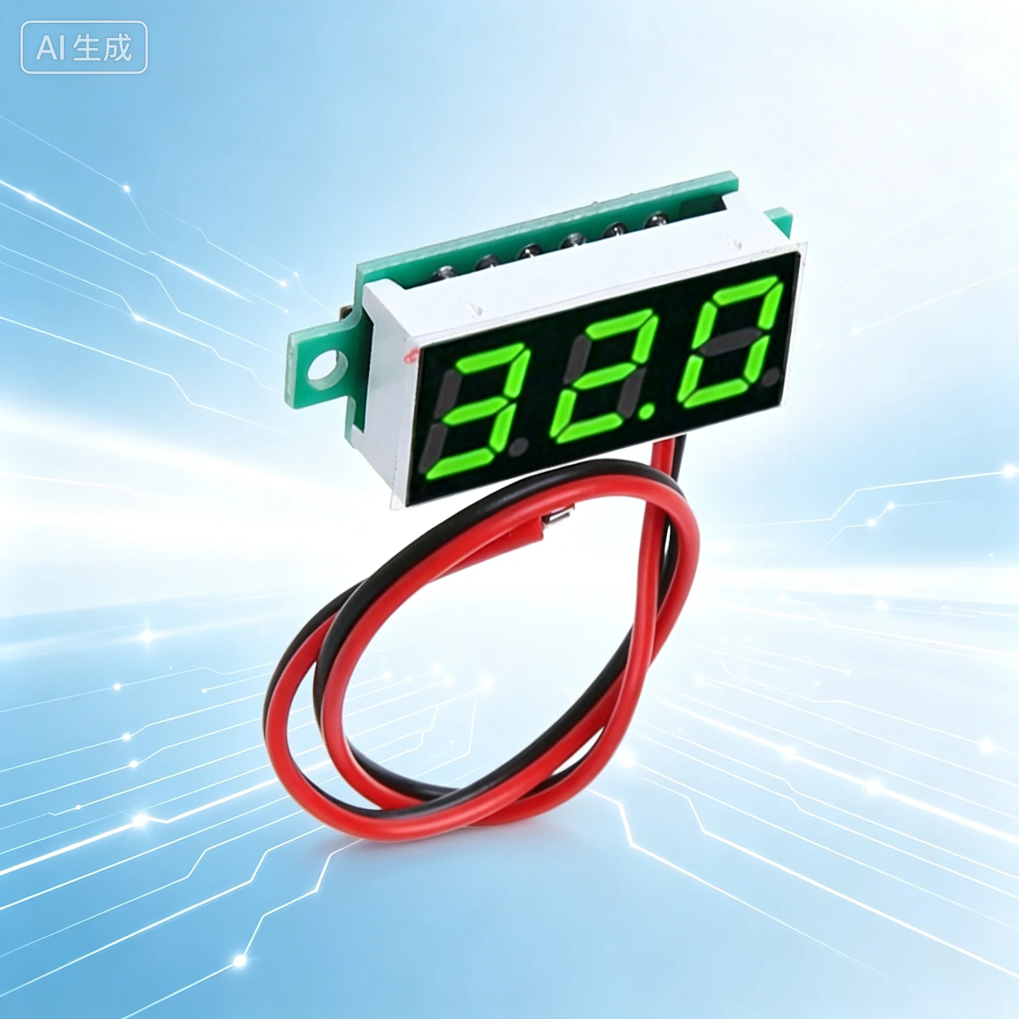 for 0.28inch Mini Digital DC Voltmeter,2 Wires DC2.5-30V,Reverse Polarity Protection  10pcs