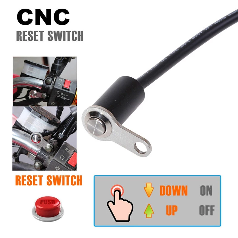 Universal Fit For Any 12v DC Electrical System. 12V Universal Motorcycle Handlebar Reset Switch Button Engine ON-OFF Waterproof