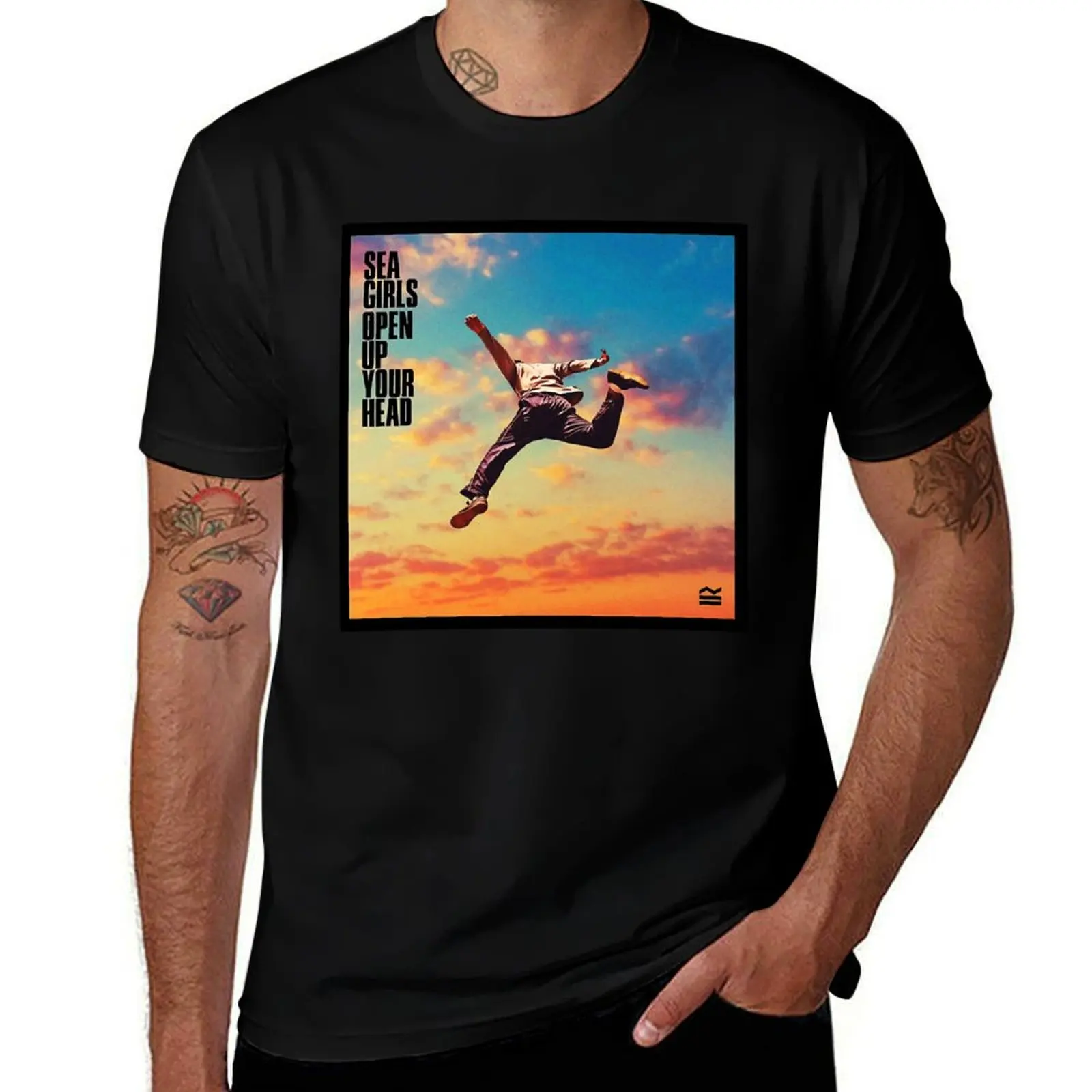 

Sea Girls - open up your head T-Shirt man t shirt cotton black cotton t-shirt plain for man package