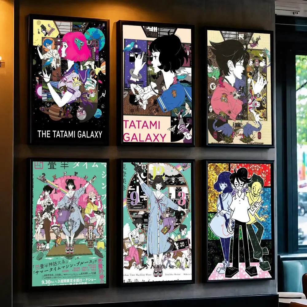 anime T-The Tatami Galaxy-Y Poster Decorative Wall Art Sticker for Cafe Office Bedroom and Living Room