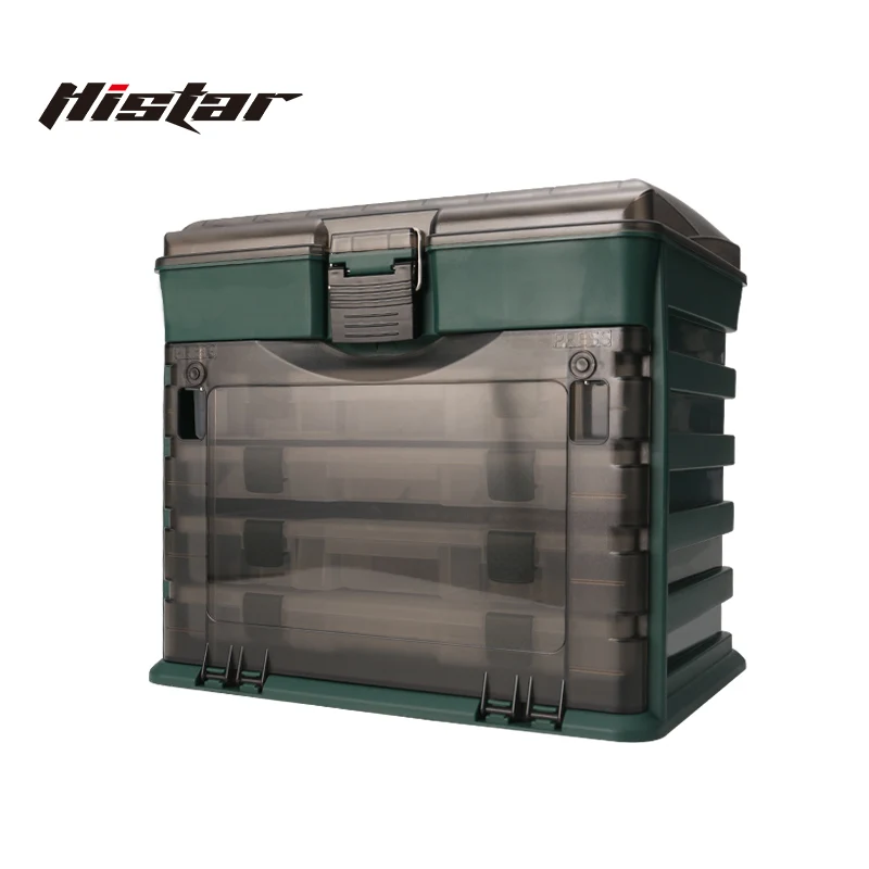 HISTAR 1Pc Thicken Anti-Pressure High Density Big Capacity Strong Gravity Portable Multi-Functional Fishing Tackle Box