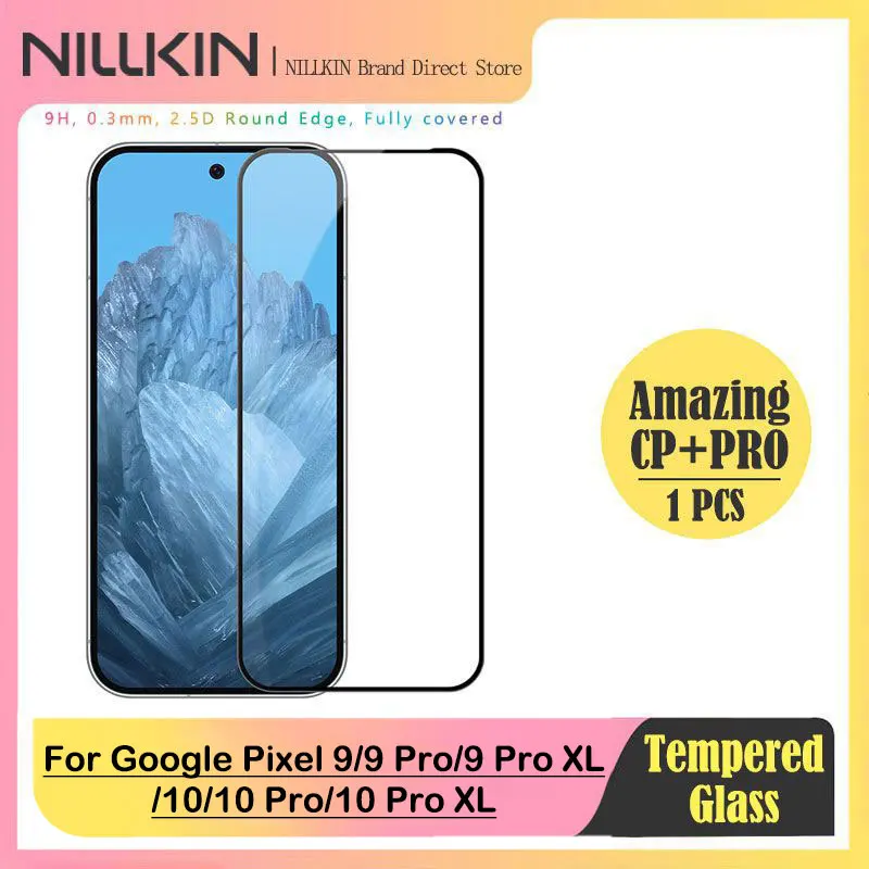 Nillkin CP+PRO Pełna ochrona ekranu o wysokiej przezroczystości dla Google Pixel 9 Pro XL, odporna na zarysowania folia ze szkła hartowanego