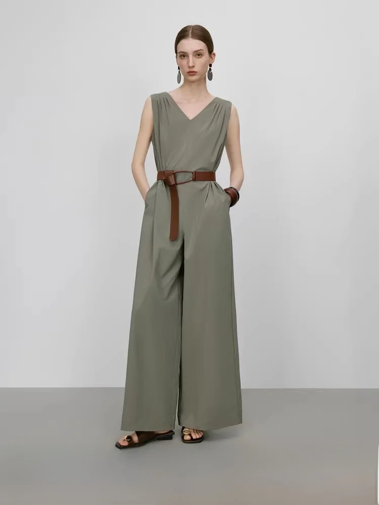 

Ele Svel Jumpsuit Women's Faion Summer New Arrival Van Slane Lightweight Series Comfortable Cotton Pants