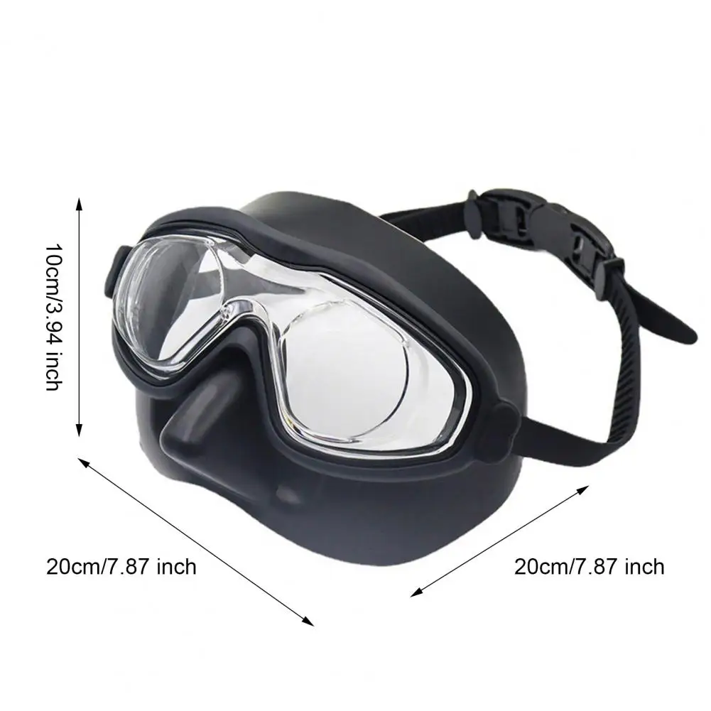 

Детские очки для плавания 20 см с крышкой для носа, защита от ультрафиолета, защита для лица для дайвинга, широкоугольные линзы, очки для бассейна без утечек для детей 3-15 лет