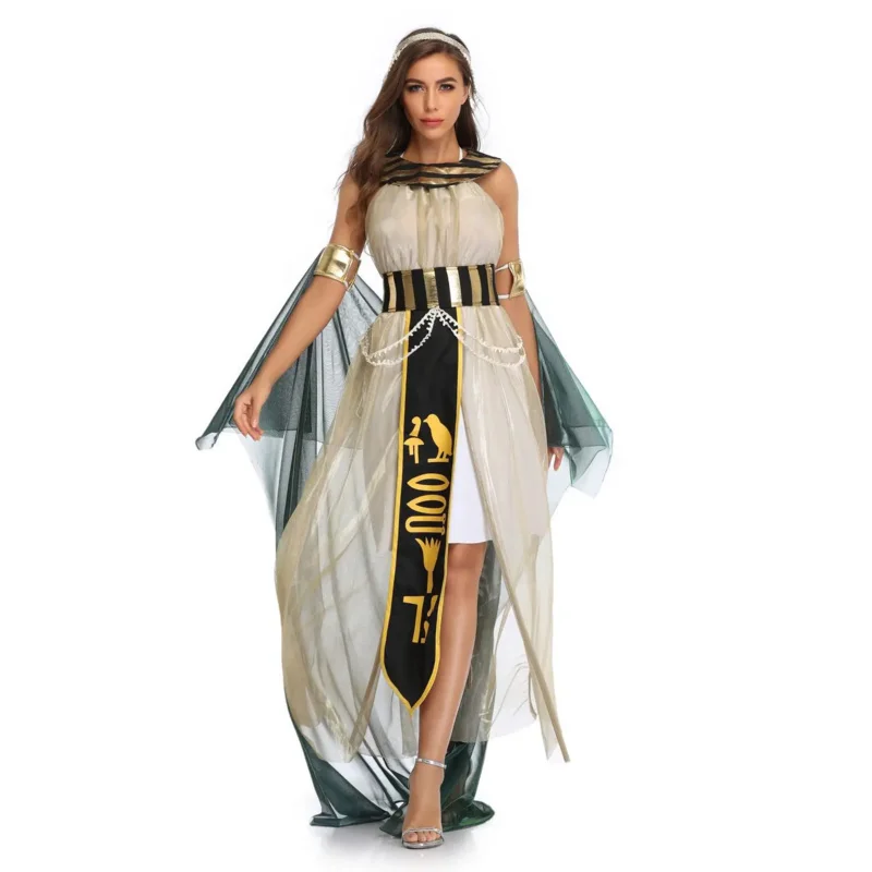 Halloween Costume Cos Egyptian Pharaoh Queen Greek Goddess Costume Stage Opera Performance Costume