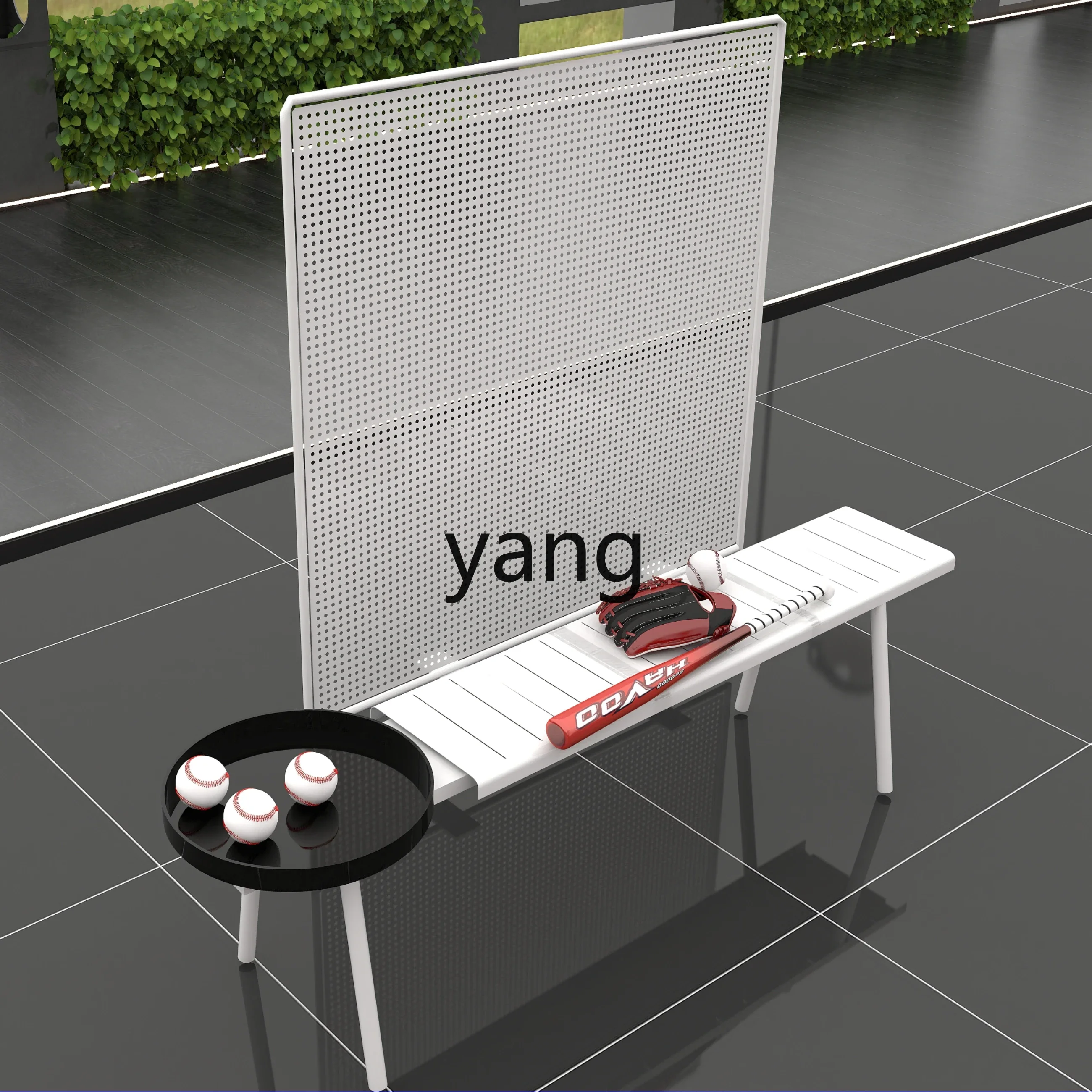 Ltt stadium fence solid wood referee table combination seat indoor extranet court public rest chair