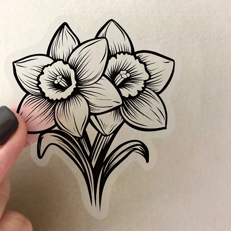 50 قطعة شفافة أسود أبيض خمر زهرة النبات ملصقات الشارات الإبداعية DIY بها بنفسك محمول سكرابوكينغ الديكور ملصقات الحيوانات الأليفة