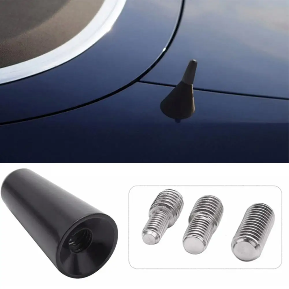 New High-end Antenna 3 Roof Antenna Short Pole Antenna Car Antenna Short Adapter 4/5/6mm With Adapter Foot Radio Pole Z6c9