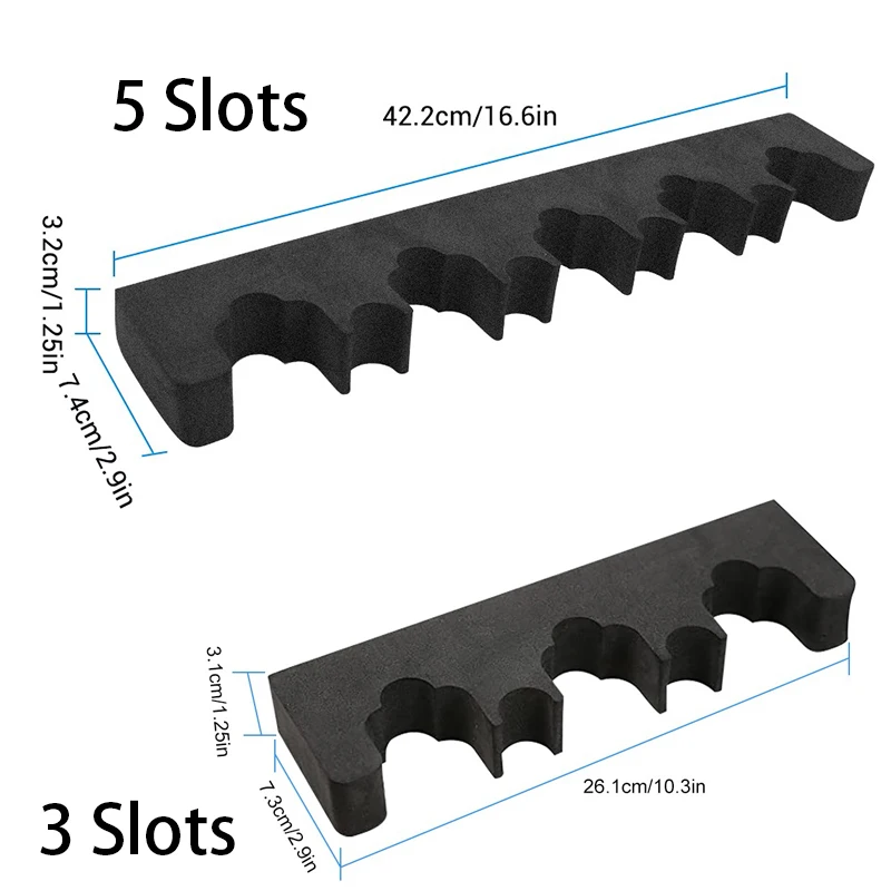 3/5 Slots Foam Gun Rack Wall-mount Rifle Organizer Holder Self-adhesive Shotguns Barrel Bracket Weapon Stand Hunting Accessories