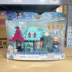 Disney Frozen Little Kingdom Elsa Arendelle Treat Shoppe Anna Sleigh Ride Doll Gifts Toy Model Anime Figures Collect Ornaments