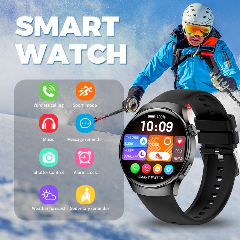

CT9PRO Smart Watch: Gift,step counter,heart rate monitoring,Bluetooth calling,waterproof function, exercise tracking, intelliges
