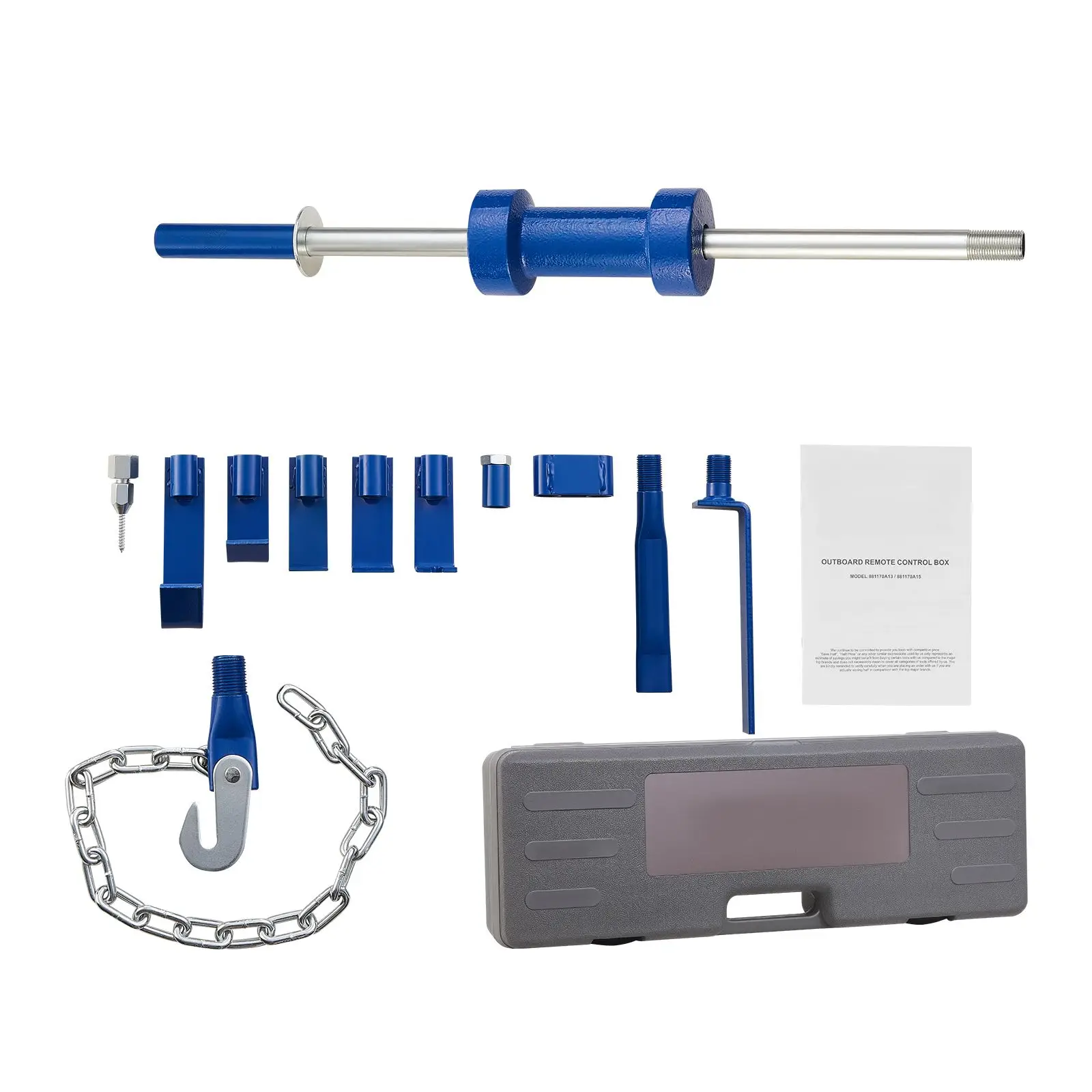 Dent Puller Kit, 13 lbs 14-in-1 Slide Hammer Dent Removal Kit, Heavy-Duty Auto Body Truck Repair Automotive Damage Remover Tool