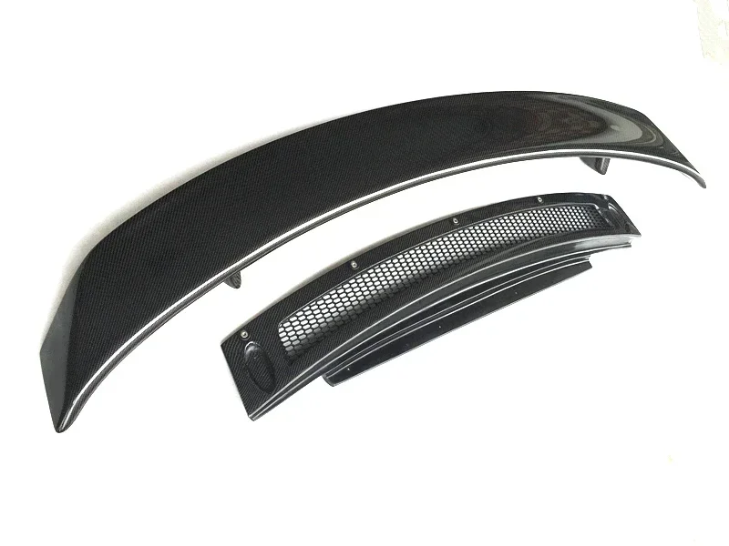 For 09-15 Aud R8 V8 V10 Coupe GT style carbon fiber rear spoiler GT wing with base panel plate