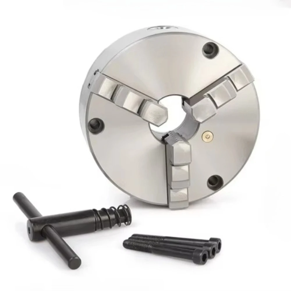 3-Claw Lathe Chuck 125mm Front 3 Hole Installation Mini Lathe Chuck Manual Self-centering Look K11-125