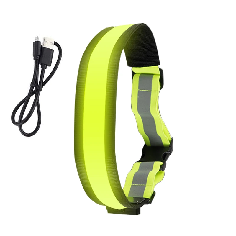 Rechargable Reflective Safty Belt LED Light High Visibility Safty Strap for Night Running Cycling Ridding Light Up