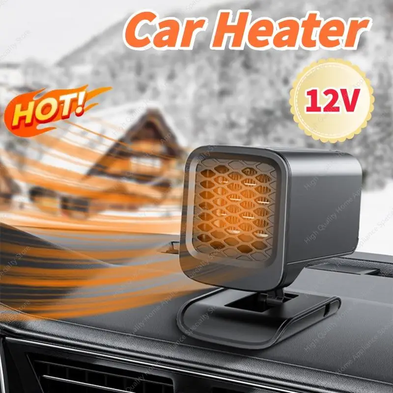 Portable Foldable Square Car Heater Auto Warm Air Blower Windshield Defroster Demister Winter Interior Auxiliary Heating Device