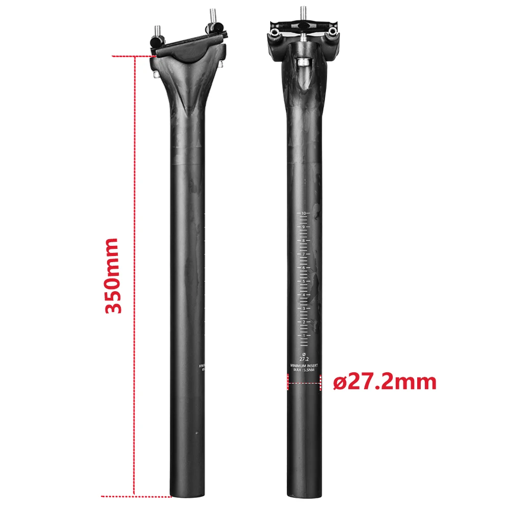 ELITAONE Carbon Sattelstütze MTB/Rennrad Sattelstütze 27,2/30,9/31,6 MM Sitzrohr Mountainbike Sitzgelegenheiten Radfahren Zubehör
