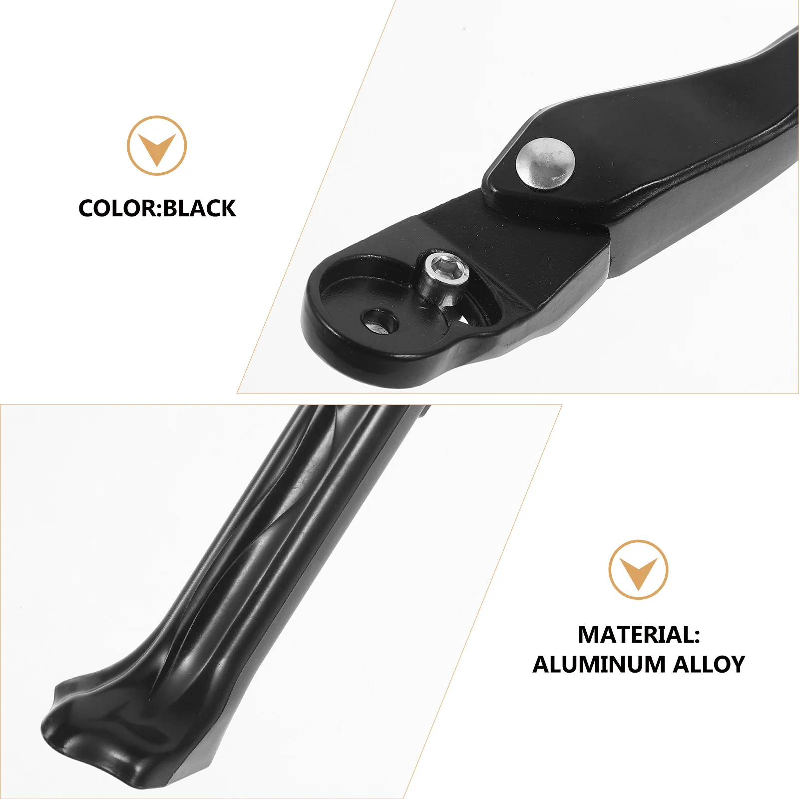 Sturdy Long Lasting Aluminum Bike Kickstand Simple Design Practical Mountain Road Bikes Stable Stand Bike Kickstand