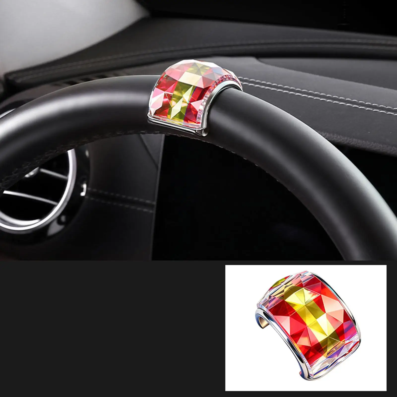 Steering Wheel Center Marker Self-Adhesive Long-Lasting Car Steering Wheel Center Indicator Decal for Automotive Truck RV SUV