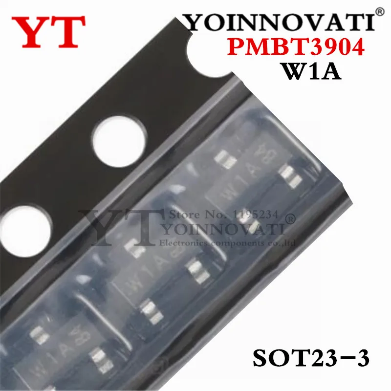 50PCS 500PCS PMBT3904 W1A PMBT3906 t2A -23 IC