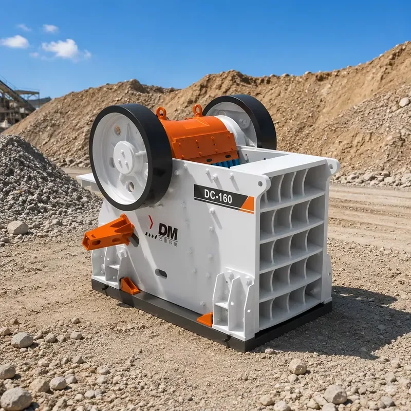 DONGMENG DC160 Stationary Jaw Crusher 700tph with High Strength Steel Frame and Easy Jaw Plate Change for Tunnel Site