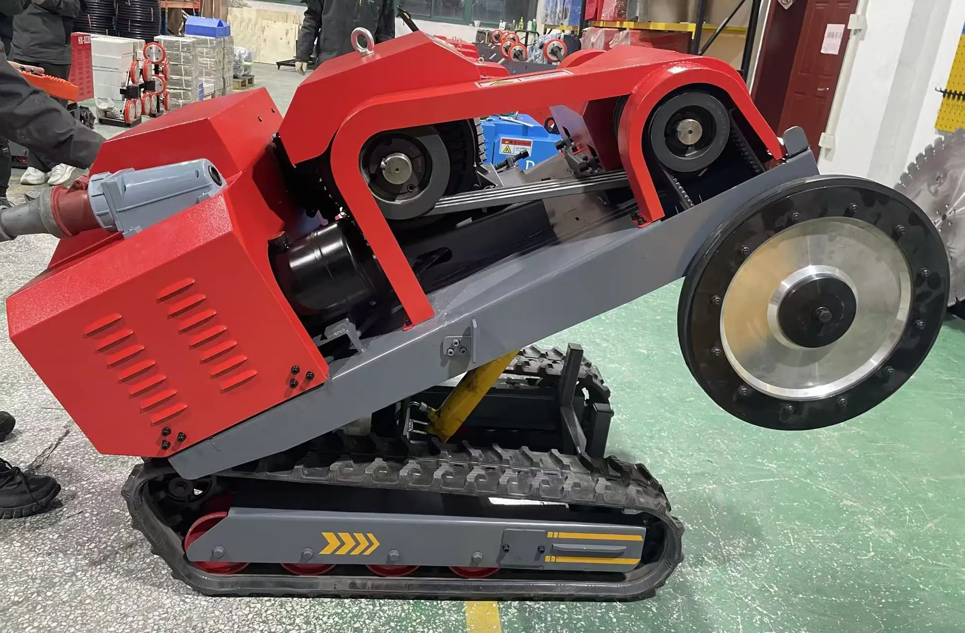 380V 30KW Industrial Floor Saw Diamond Wire Saw Electric Concrete Cutting Machine with Brushless Motor 600MM Cutting Depth