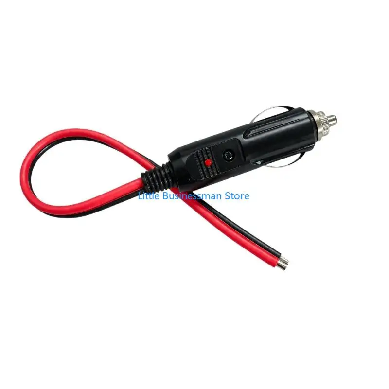 14AWG Vehicle Power Outlet Cord with Bare Red and Black Ends for 12 V/24 V Automotive and Marine Electrical Equipment M76A