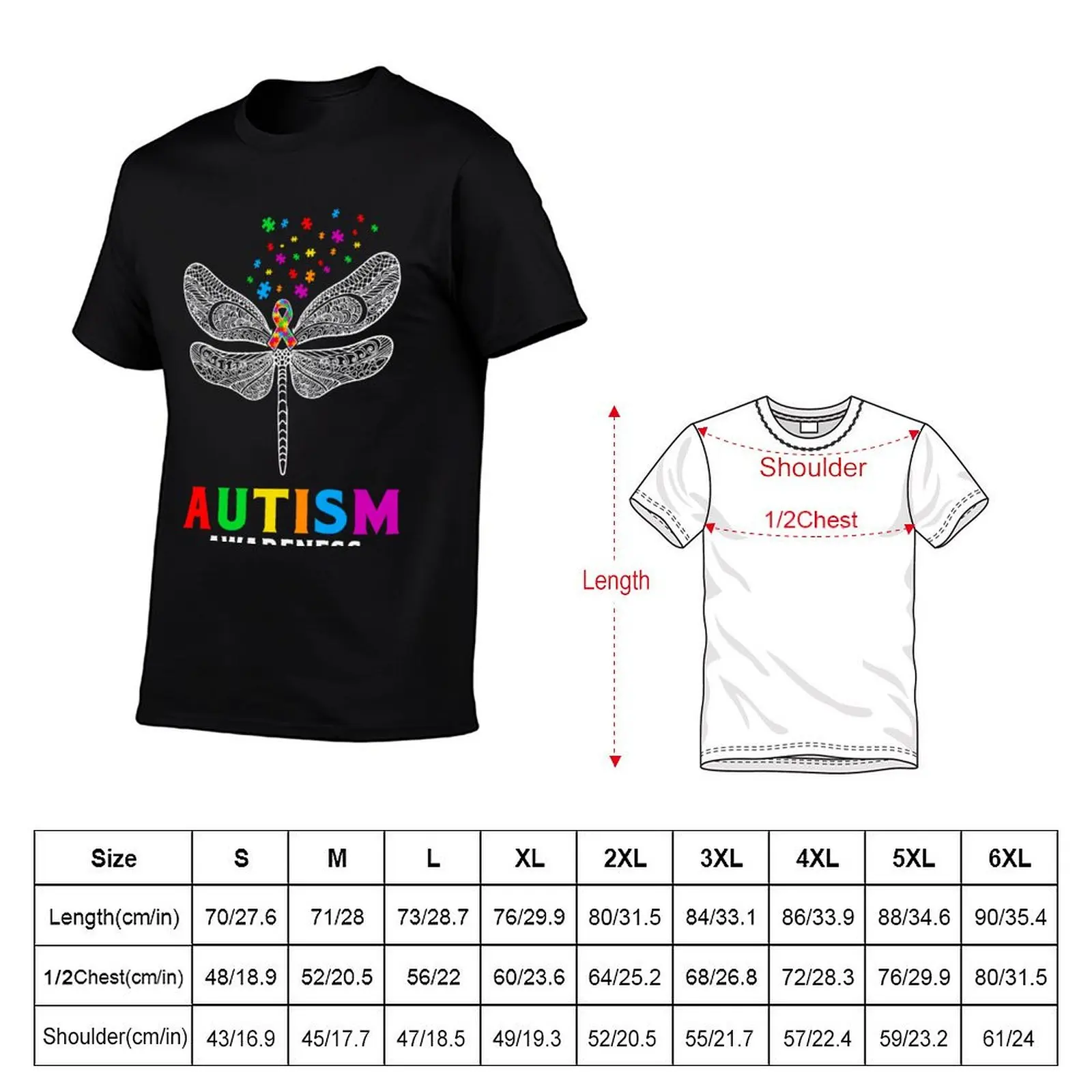 Autism Awareness. T-Shirt Soft Stretch Short Sleeve Top
