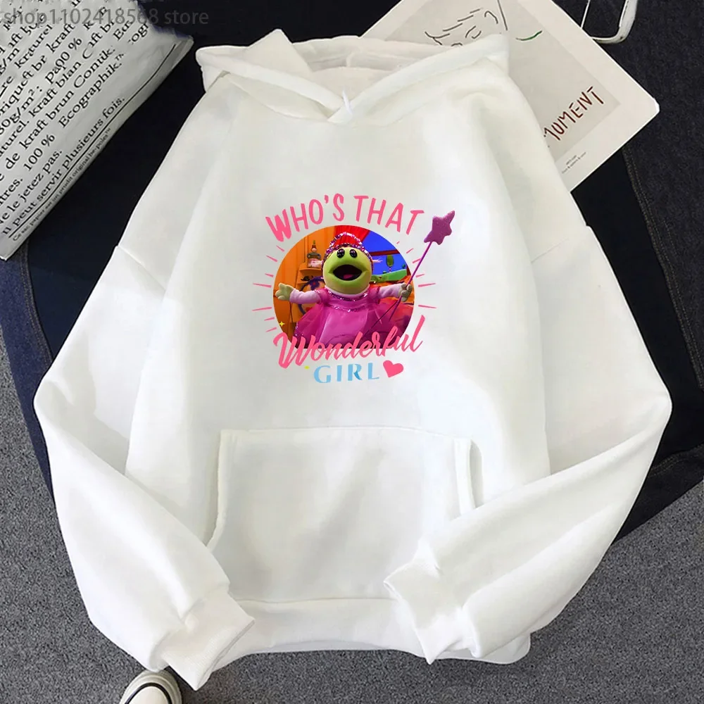 Nanalan Hoodies Who's That Wonderful Girl Print Sweatshirt Kids' Show Monster Fun Tops Fashion Men's Pulover Kawaii Women Casual