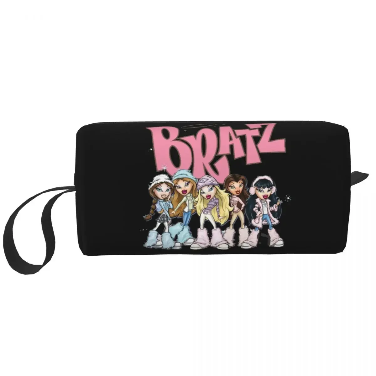 

Custom Bratz Rock Angelz Toiletry Bag Women Japanese Anime Cartoon Cosmetic Makeup Organizer Ladies Beauty Storage Dopp Kit Case