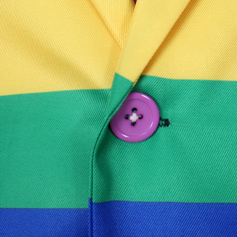 Костюмы с аниме принтом радуги, идеальный наряд для любого случая, включая Блейзер, брюки и галстук, костюм на Хэллоуин для взрослых