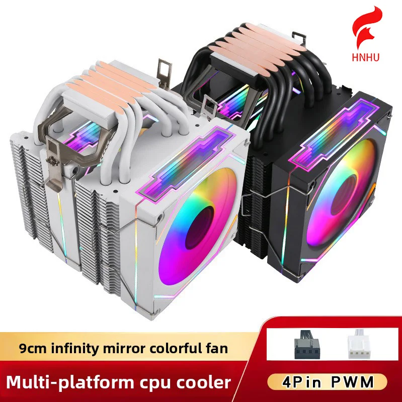 

6 Heat Pipe Computer CPU Cooler Prism 5S 1700 12th Gen 9cm Cooling Fan 2011X 9 AMD 1155