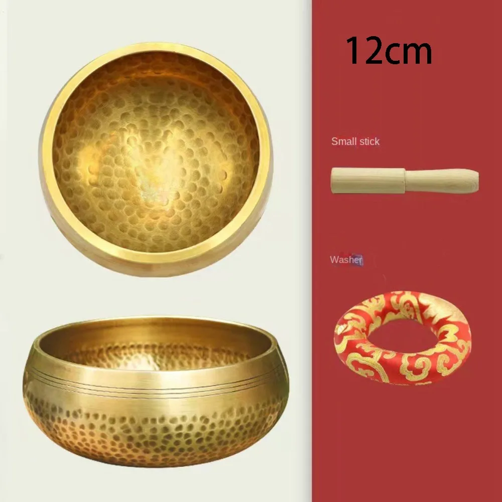 

Медная поющая чаша ручной работы для медитации и йоги, для снятия стресса, в непальском стиле, с буддийским звуком