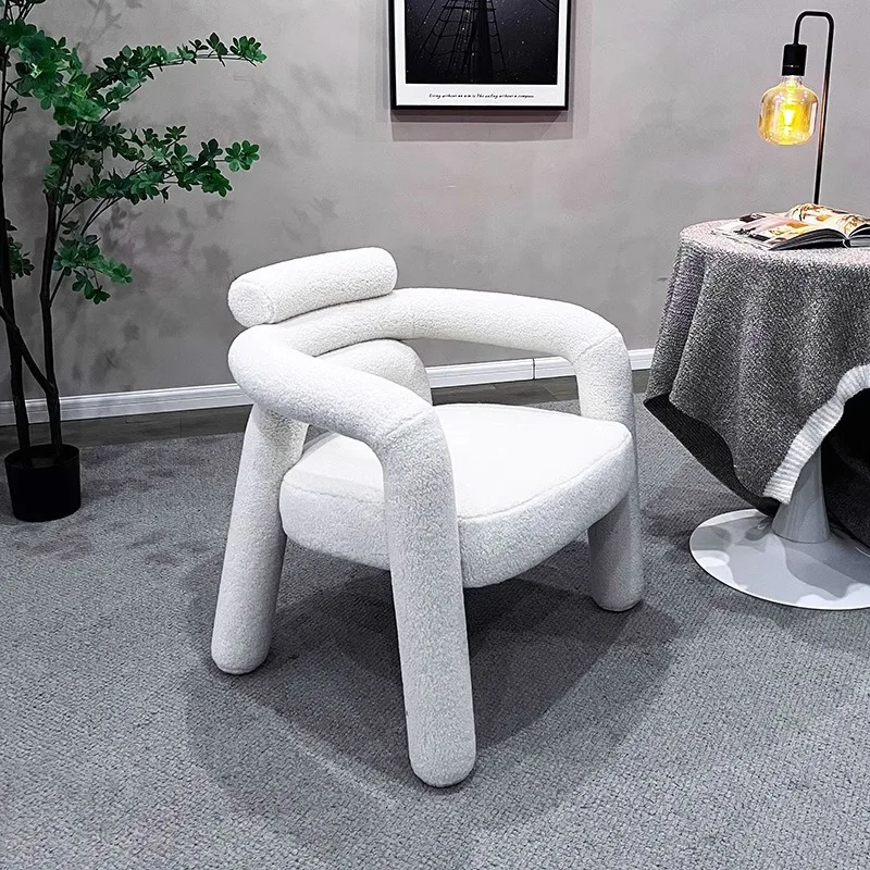

Special-shaped fabric sofa Modern personality simple leisure chair Home living room Balcony sofa Lazy chair