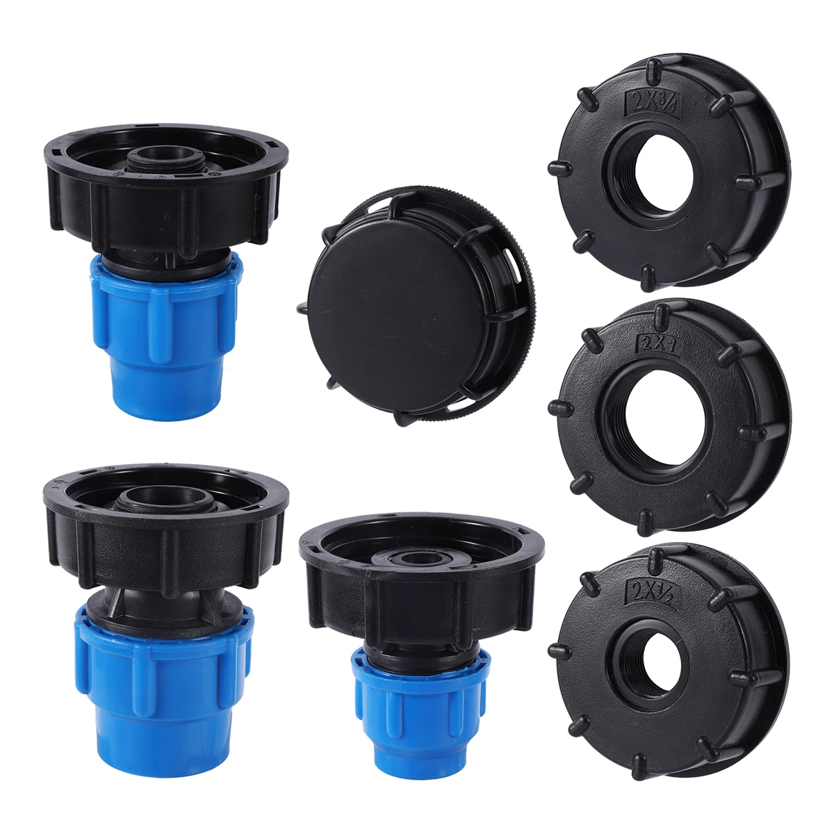 

IBC Water Tank Pipe Joint 20/25/32mm Plastic PE Pipe Straight Connector S60 Coarse Female Thread Irrigation Coupling Accessories