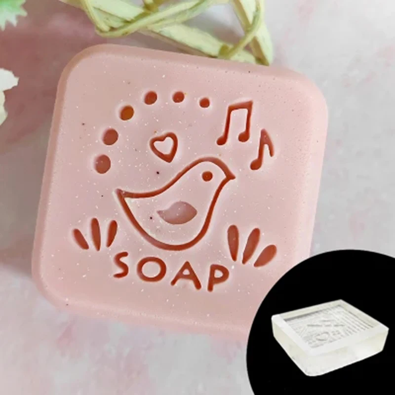 Transparent Acrylic Soap Embossing Stamp, Stamp Chapter Imprint Seal, DIY Handmade Soap Making, Supplies Kits