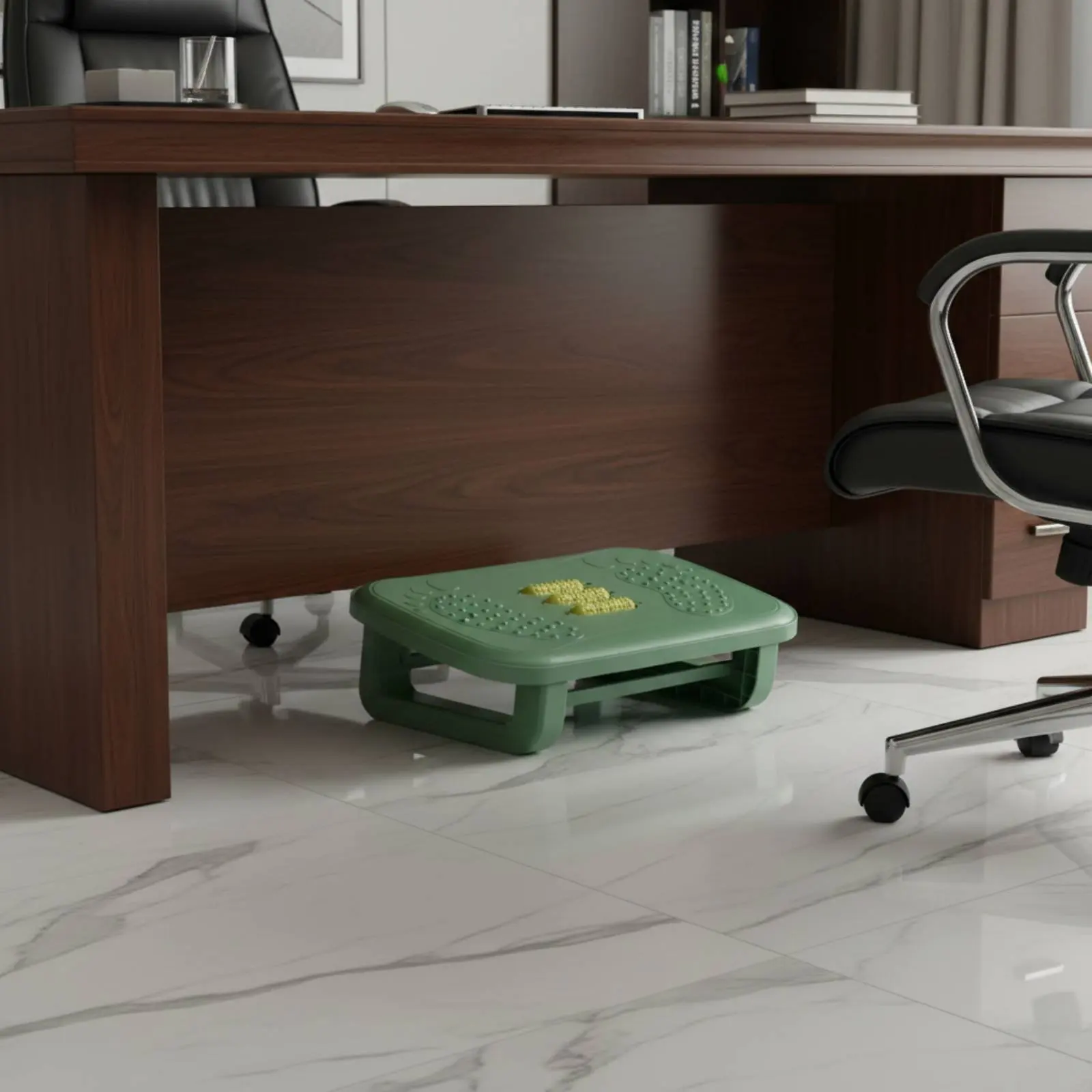 

Under Desk Footrest Improves Posture Massage Footrest Ergonomic Foot Footrest accessoryFree Assembly for Office Workers