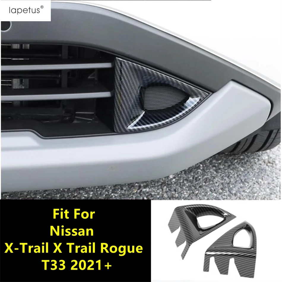 Car Front Fog Light Lamp Garnish Bezel Cover Trim ABS Chrome Accessories Fit For Nissan X-Trail X Trail / Rogue T33 2021 - 2023